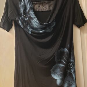 Black Top With Lace Back